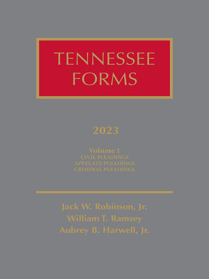 cover image of Tennessee Forms